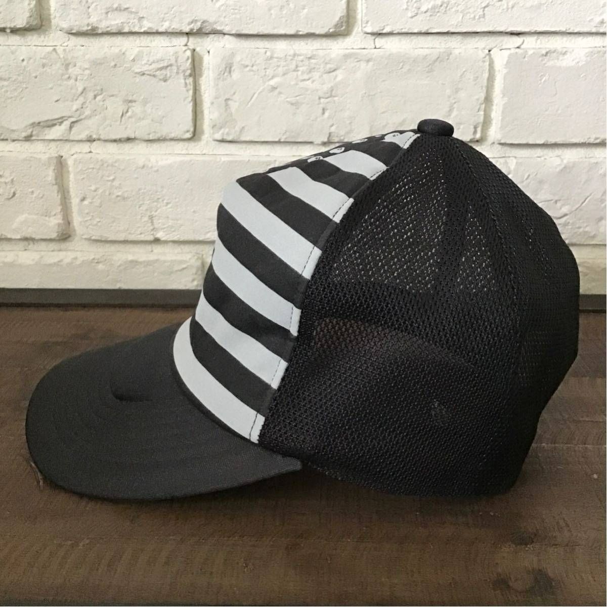 APE HEAD 星条旗 メッシュ キャップ black × gray a bathing ape