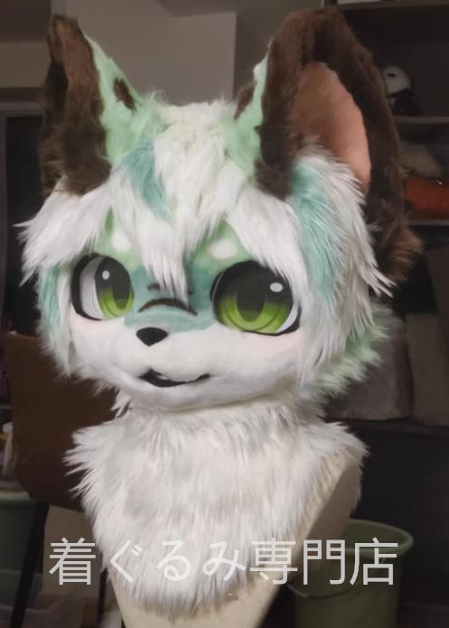 着ぐるみヘッド kigurumi NO.56 茶色 犬 垂れ耳 ファースーツ 全頭