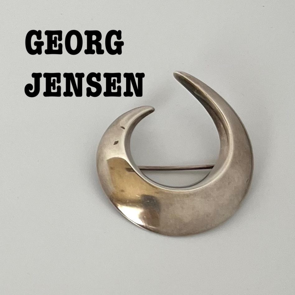 織り柄チェック 希少GEORG JENSEN ムーンストーン イヤリング100