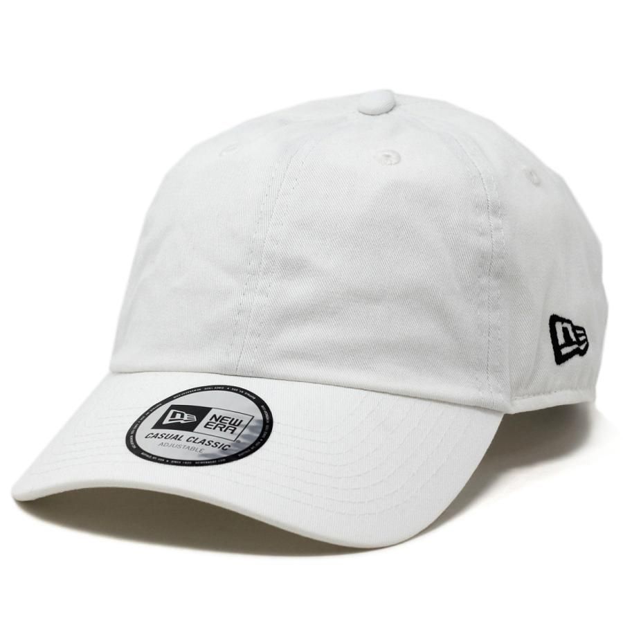 NEWERA キャップ ブランド casual classic カジュアルクラシック ユニセックス 無地 綿100% コットン ローキャップ 白 ホワイト 13562019【MB】
