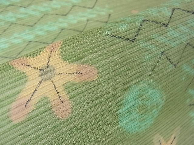 平和屋本店□希少 染色作家 山本由季 九寸名古屋帯 貝殻 ヒトデ 逸品