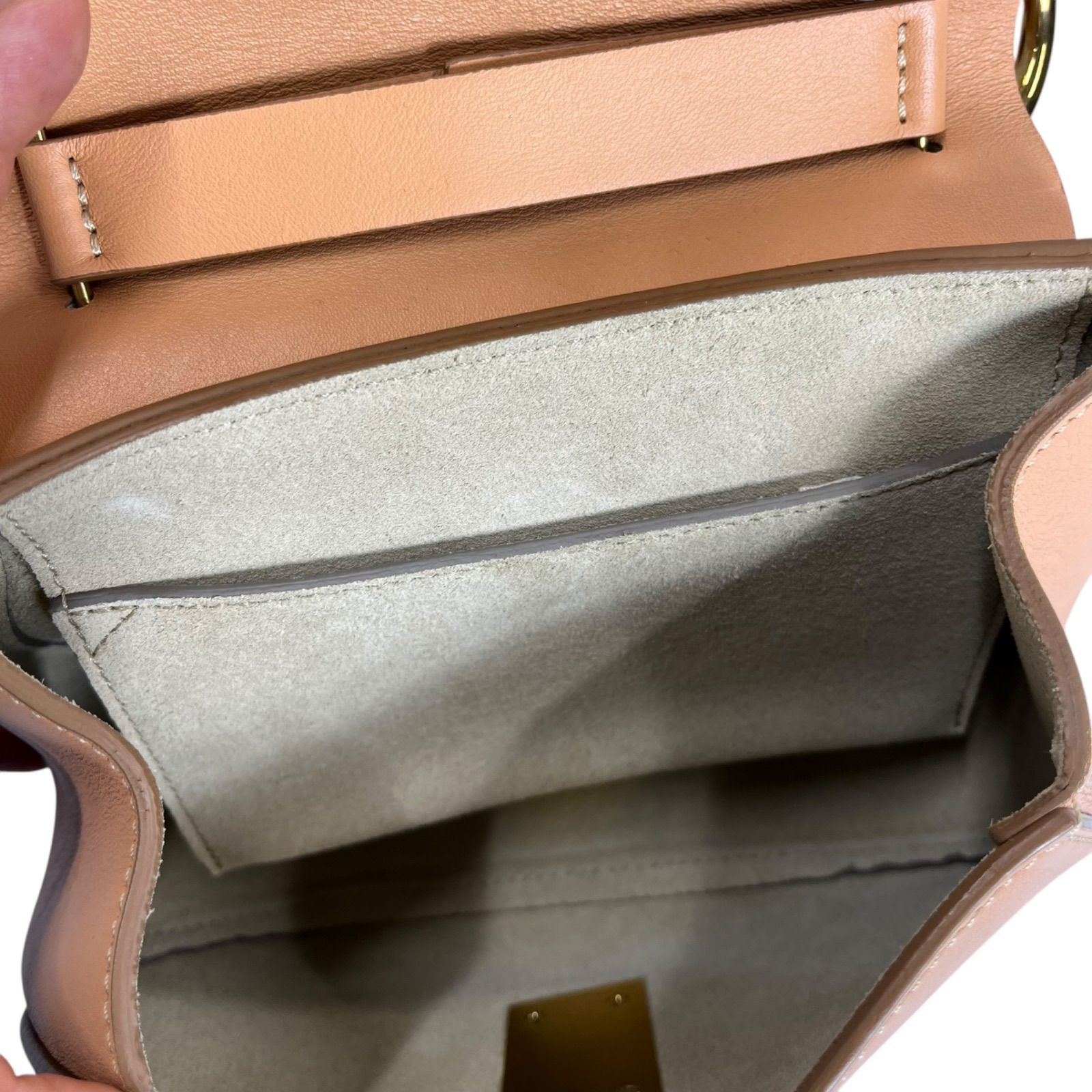 美品 クロエ Chloe ドリュー drew チェーン ショルダー バッグ 