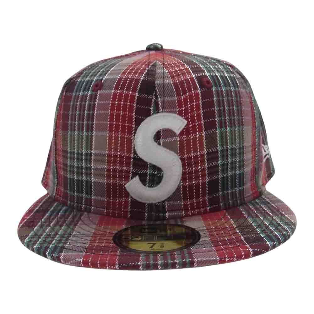 Supreme シュプリーム 帽子 23SS Metallic Plaid S Logo New Era cap