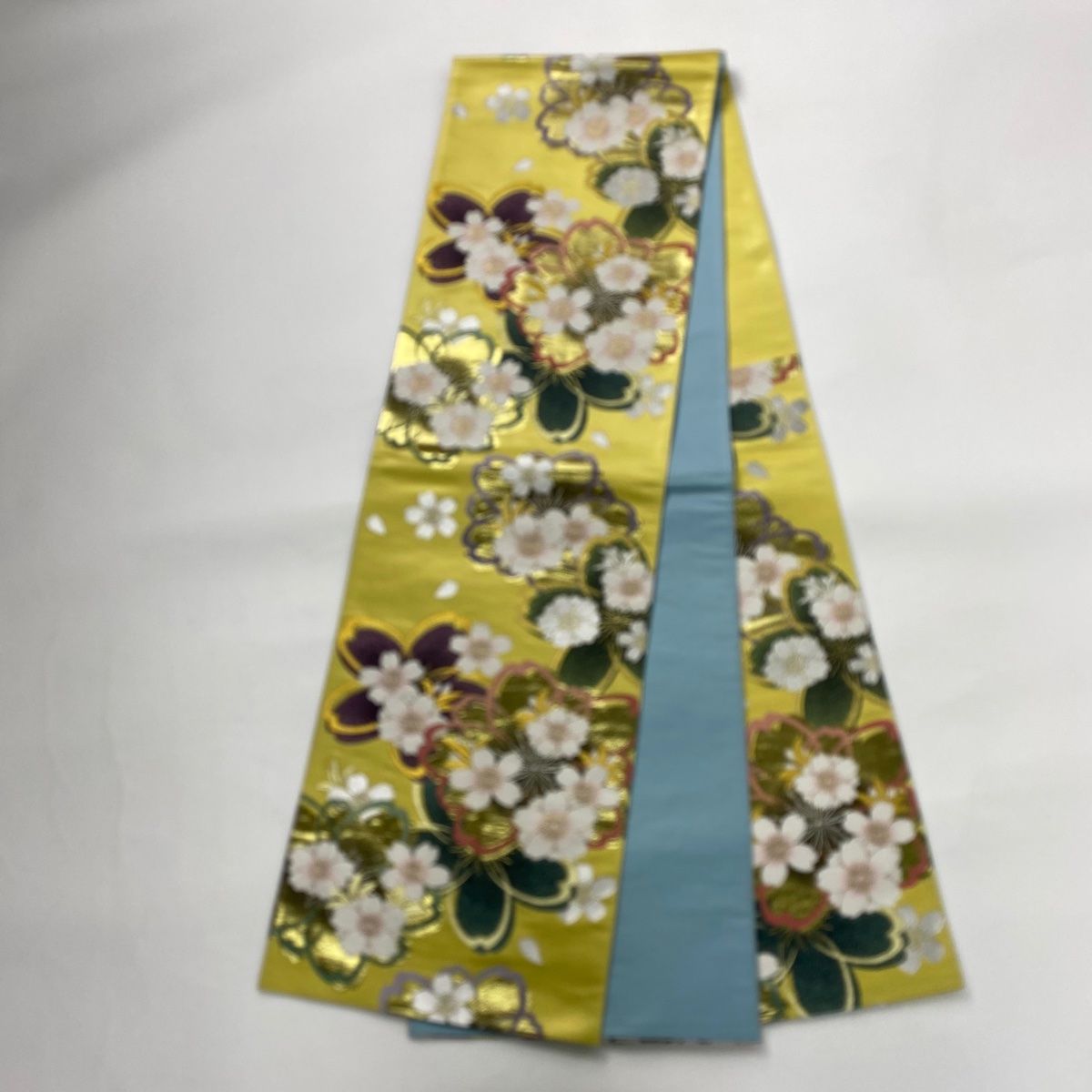 振袖　袋帯　セット　扇面 花鳥 金糸 金彩 振袖袋帯セット扇面 花鳥 金糸 金彩