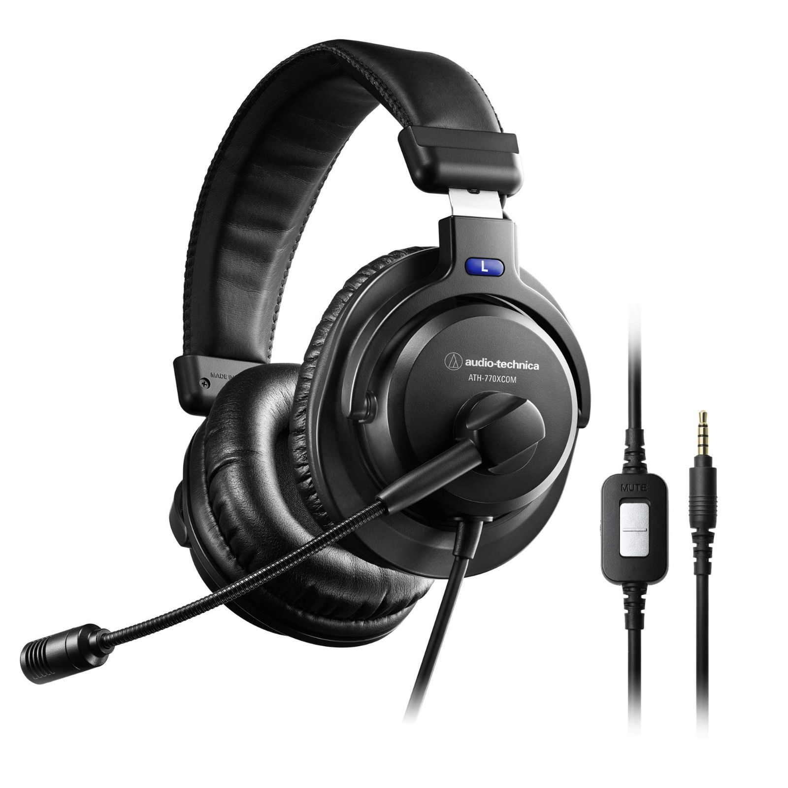 audio-technica ヘッドセット テレワーク|在宅勤務|実況 ブラック ATH-770XCOM