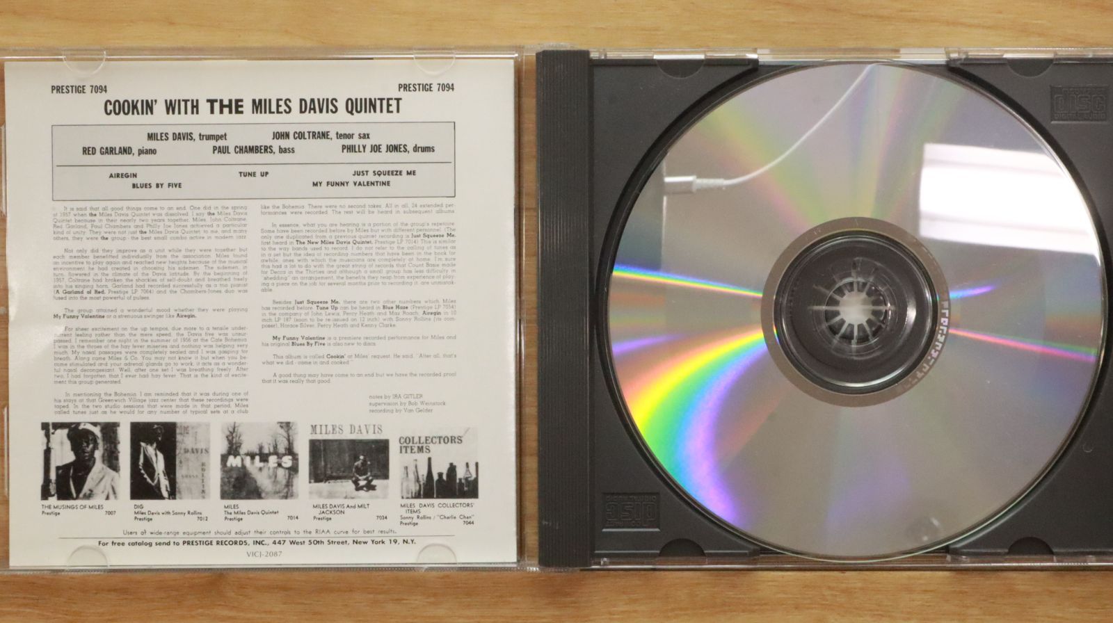 国内盤CD☆マイルス・デイビス/Miles Davis□ クッキン 【VICJ2087 