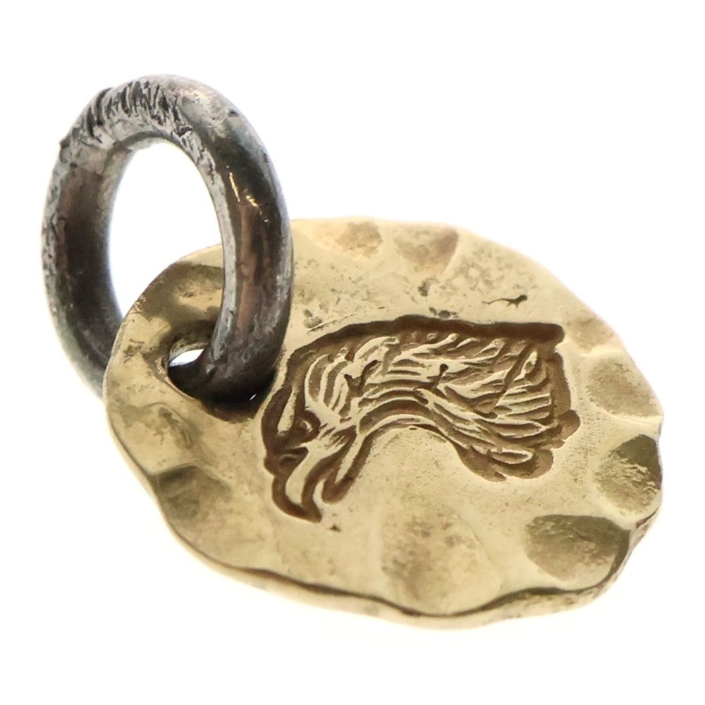 18K LARRY SMITH イーグルフェイスシルバーメダル 証明書付き限定品 Feathers - Larry Smith 18K LARRY SMITH イーグルフェイスシルバー