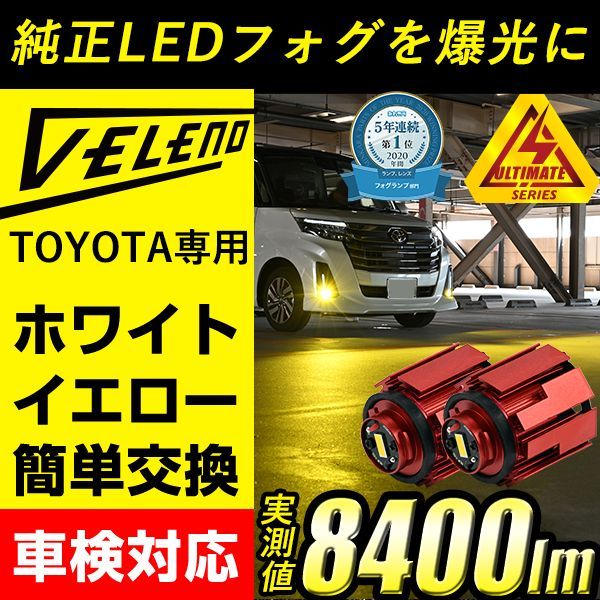 VELENO アウトレット 8400lm | 7800lm L1B LEDフォグランプ