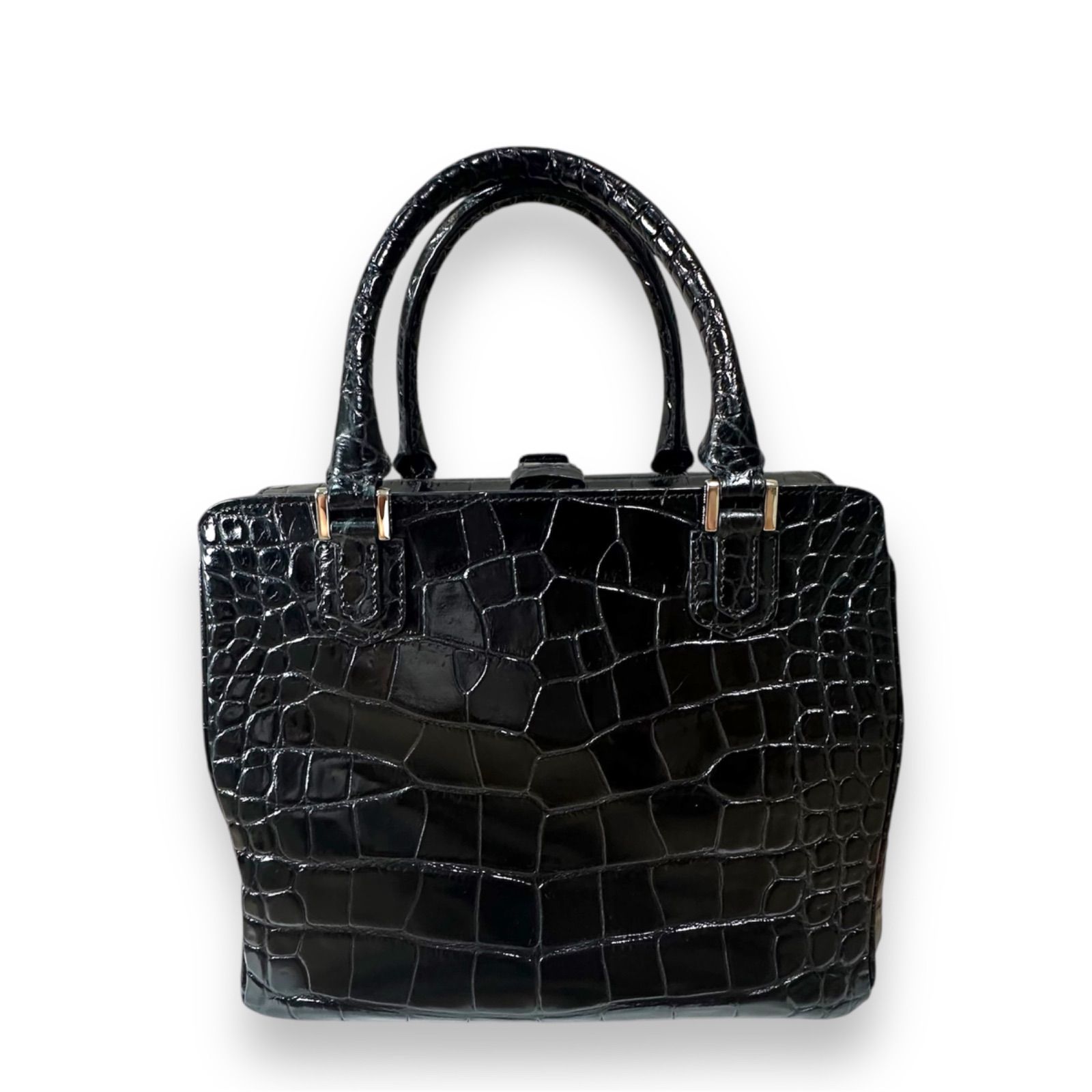 GIORGIO ARMANI ジョルジオアルマーニ 型押しクロコダイル カーフ 