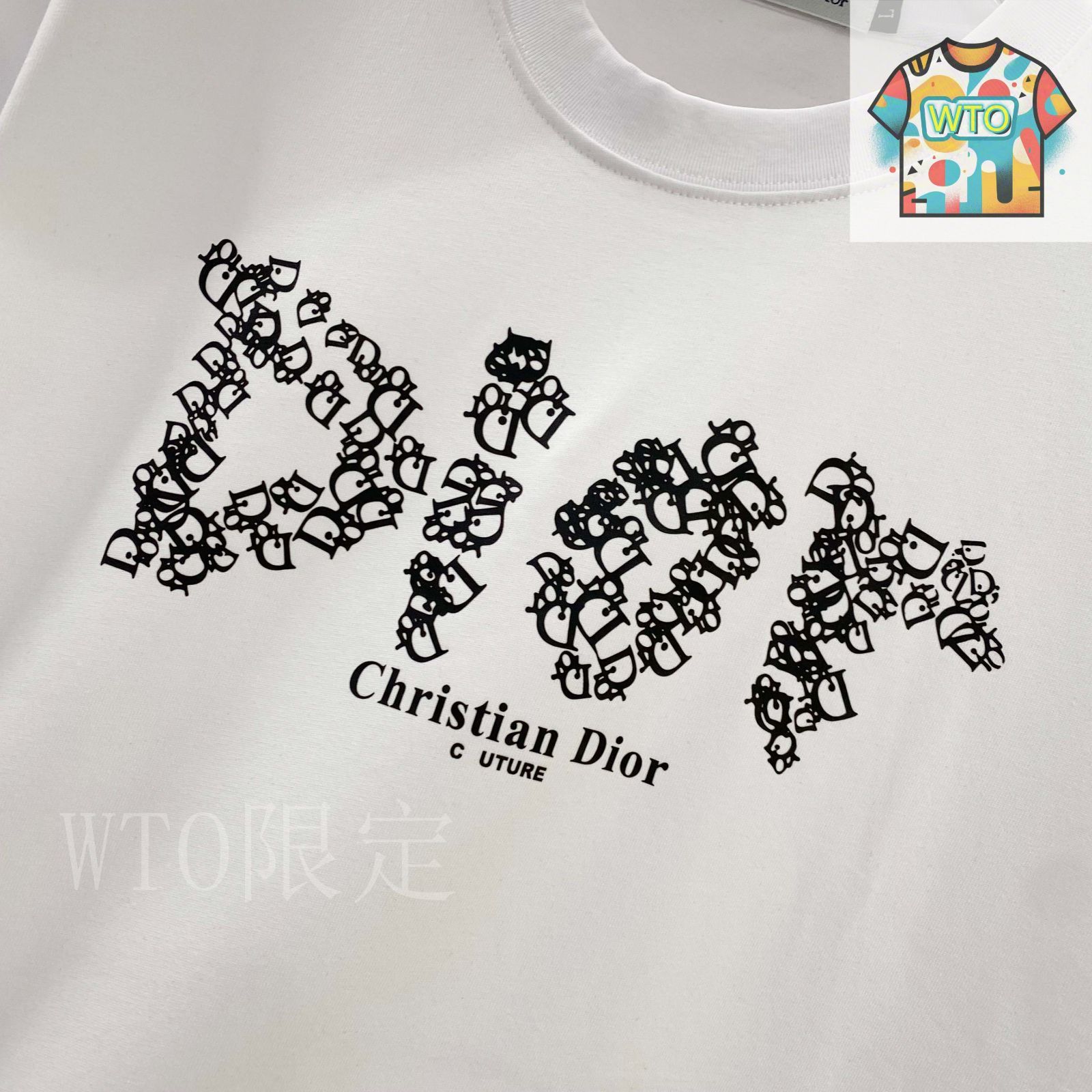 今日特価】DIOR ディオール 25SS プレミアムロゴプリント T