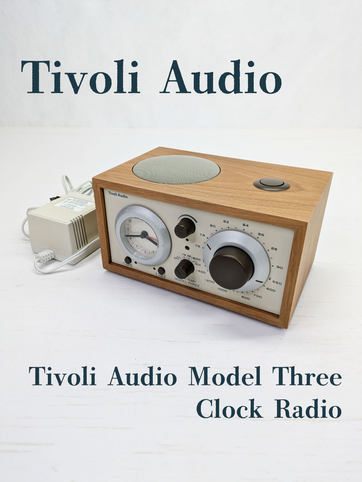 動作 済み Tivoli Audio チボリオーディオ MODEL THREE ラジオ 時計 スピーカー