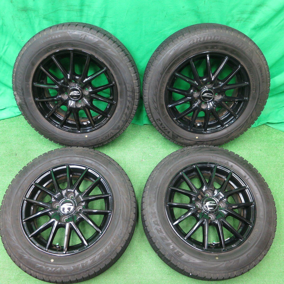 キレイ スタッドレス 175|65R14 ブリヂストン ブリザック VRX2 SCHNEIDER MiD シュナイダー 14インチ PCD100|4H 4043006ナス