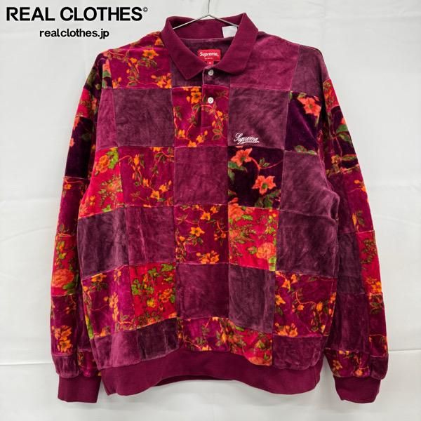Supreme/シュプリーム【21AW】Floral Patchwork Velour Polo