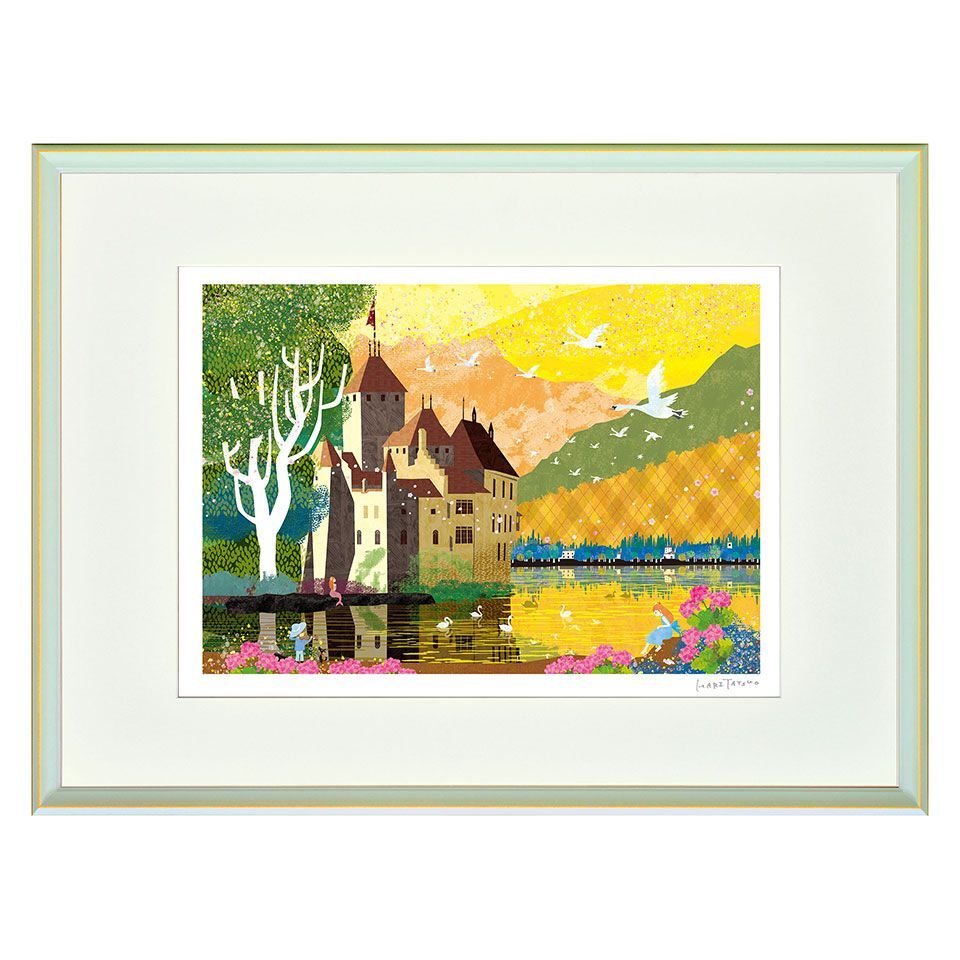 SHIN】川上澄生 「時計と本」「時計とコップ」 カラー木版画 2枚セット