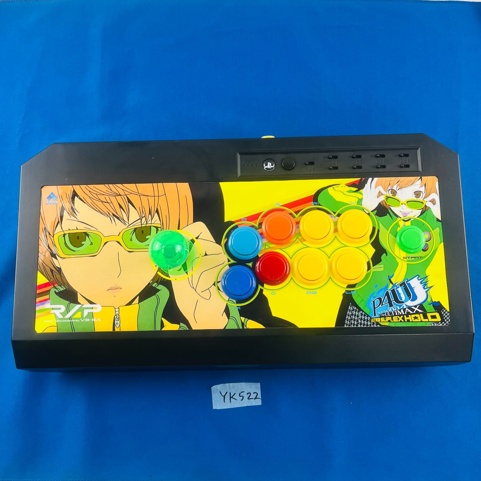 YK522 カスタム品 アケコン アーケードコントローラー リアルアーケードPro V-MAX P4U2 千枝デザイン ベース リアルアーケードPro P4U2 千枝 基盤 omni Arcade Stick 2015年製 PS3 XBOX360対応