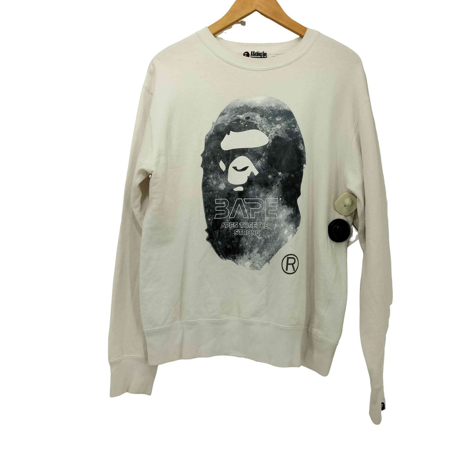 アベイシングエイプ A BATHING APE Head Moon Crewneck ヘッド