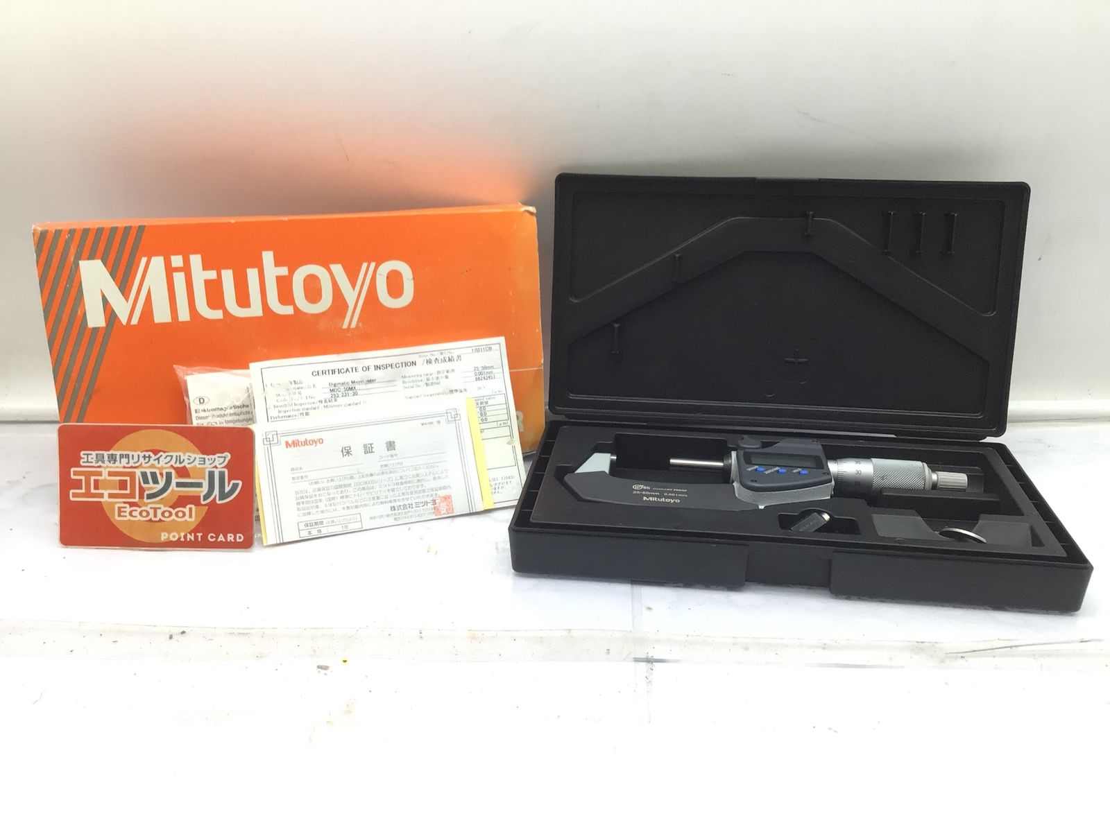 品 Mitutoyo|ミツトヨ クーラントプルーフマイクロメータ MDC-25MX 293-231-30 ITMRBVOXT7W2 エコツール笠寺店 M02