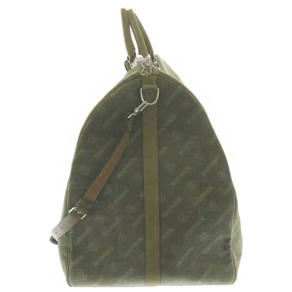 美品 COACH PVC レザー カモフラ ハンド ボストンバッグ
