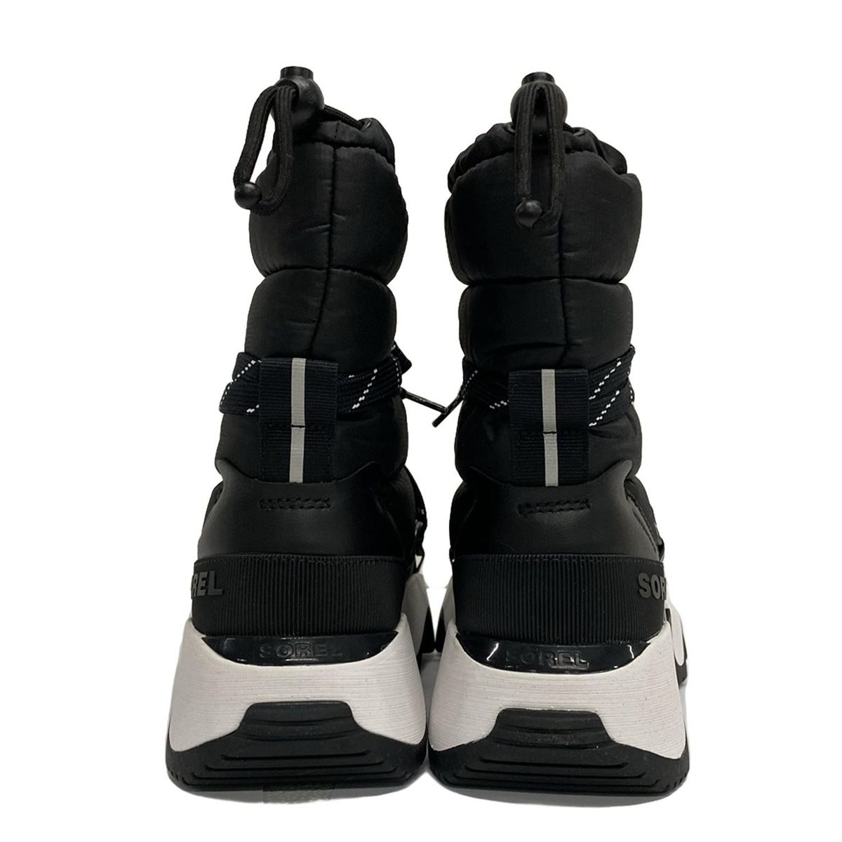 SOREL ソレル ショートブーツ UK 5 レディース - 黒×ライトグレー KIN-KAAI_COM