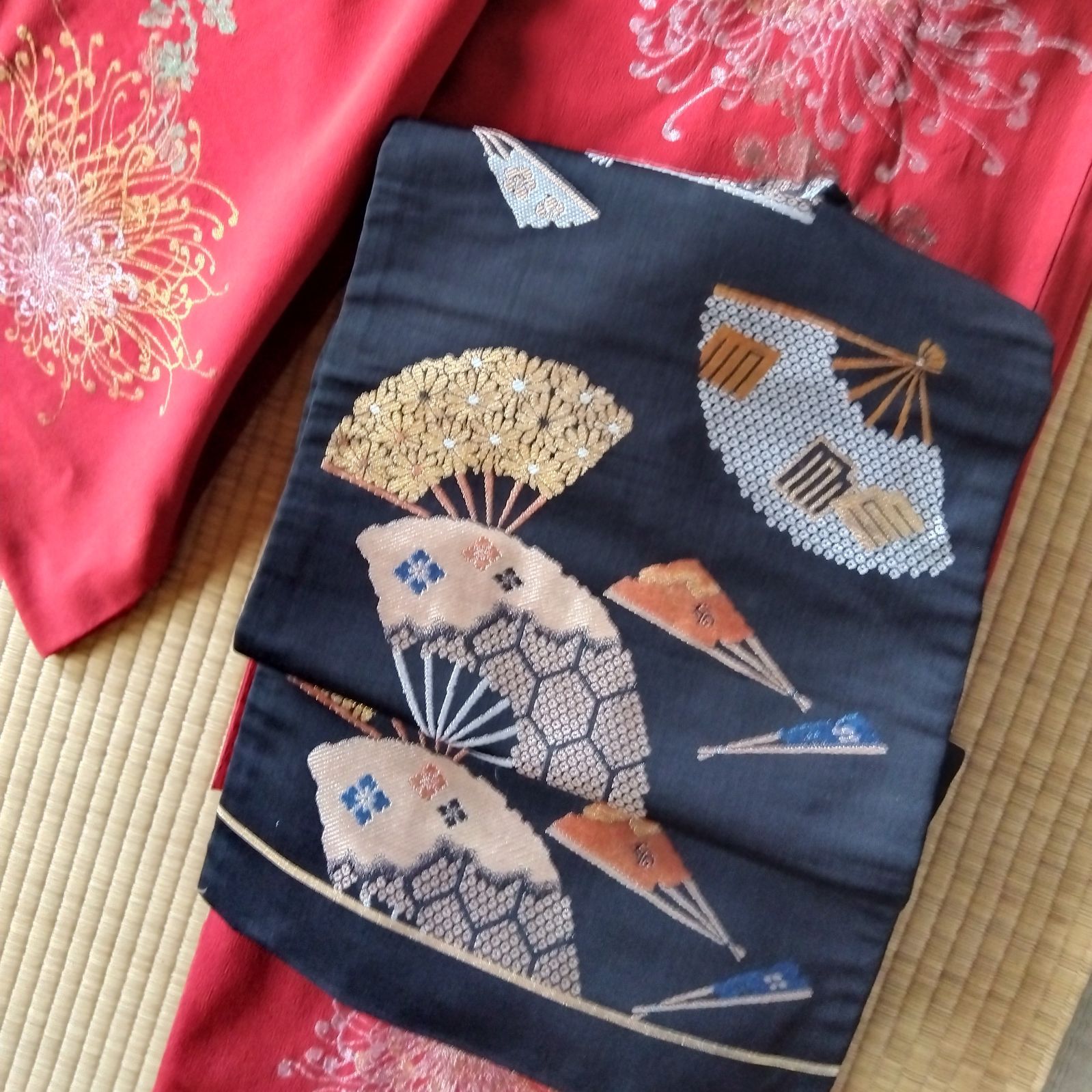 振袖 刺繍 金駒刺繍 牡丹 桔梗 芙蓉 芍薬 花模様 成人式 着物 083a p