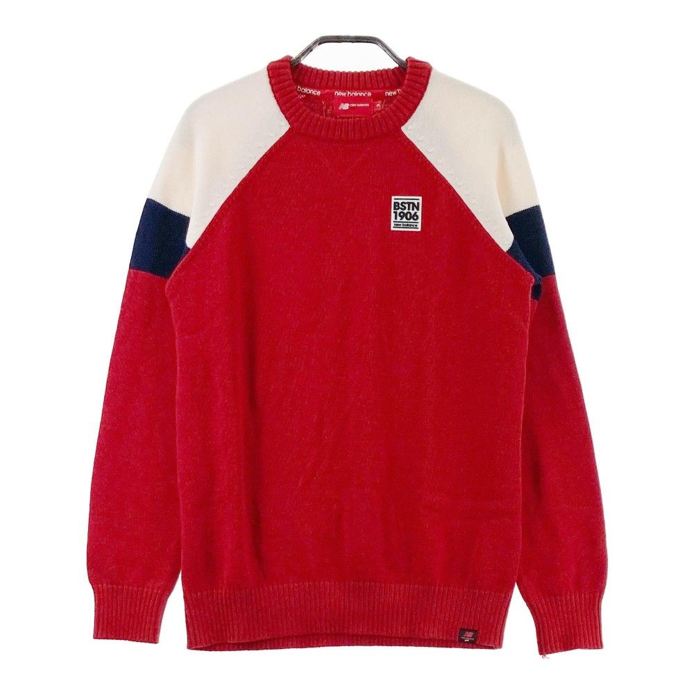 サイズ：2 NEW BALANCE GOLF ニューバランス  ウール混 ニットセーター  レッド系 [240101355267] ゴルフウェア レディース ストスト