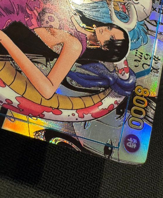 ワンピースカード　ボア・ハンコック　コミックパラレル ワンピース】(OP07) ボア・ハンコック (パラレル)(L)(038) 青