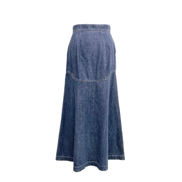 Mame Kurogouchi マメクロゴウチ Trapeze Demin Skirt デニム