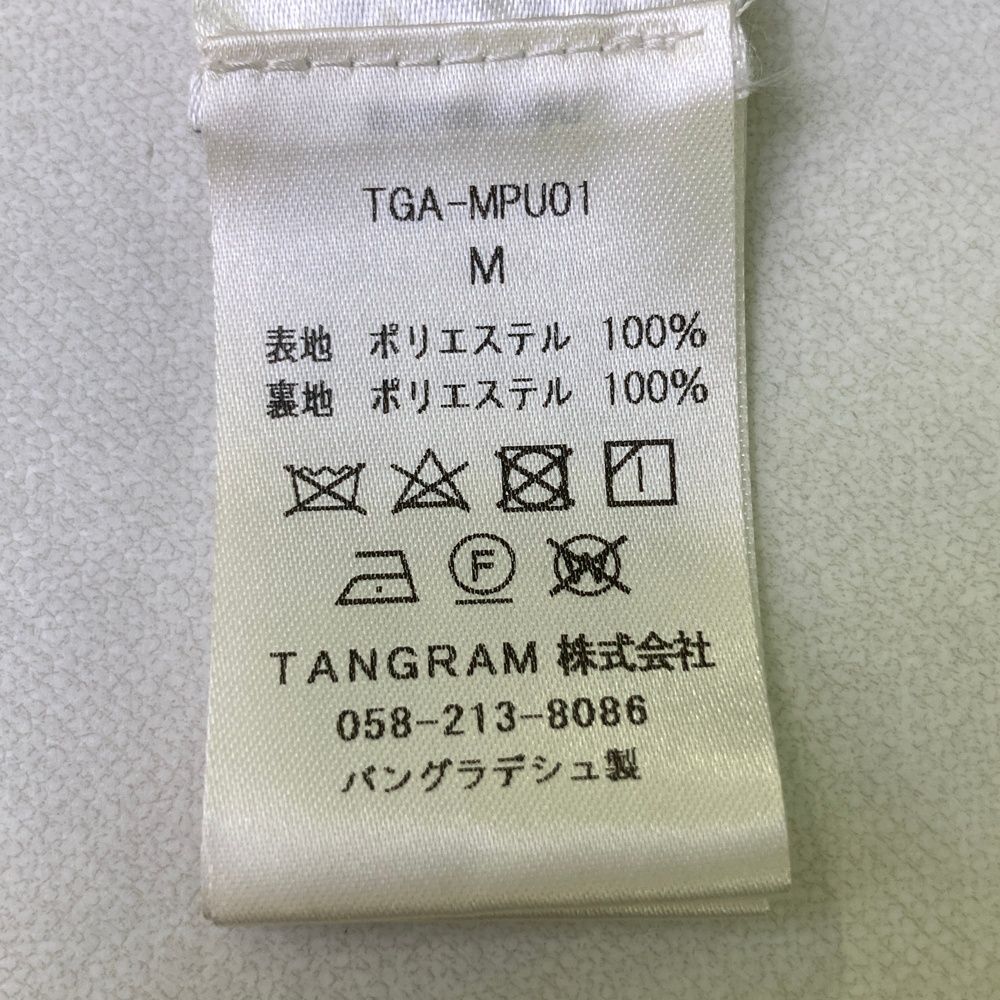 サイズ：M TANGRAM　タングラム  Vネック 裏メッシュ 長袖ブルゾン  ブラック系 [240101480507] ゴルフウェア メンズ ストスト サイズ：M TANGRAM タングラム Vネック 裏メッシュ 長袖ブルゾン