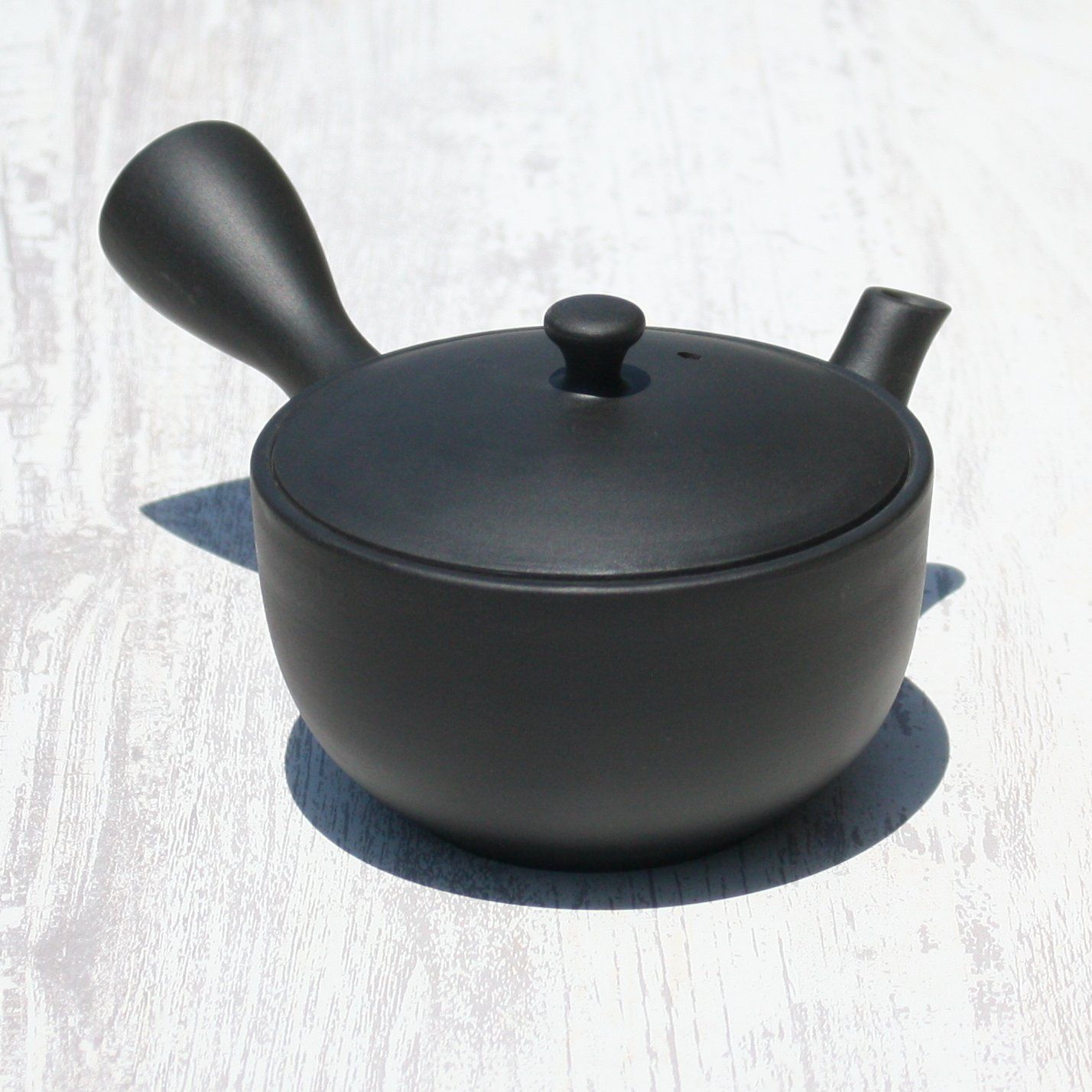 新品・良品》常滑焼 平碗急須 黒窯変 楽捨て構造 セラメッシュ 新品・良品》常滑焼 平碗急須 黒窯変 楽捨て構造 セラメッシュ