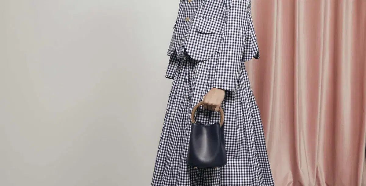 COMME des GARCONS コム デ ギャルソン ガール ギンガムチェック チェック ジャケット ＆ スカート セットアップ