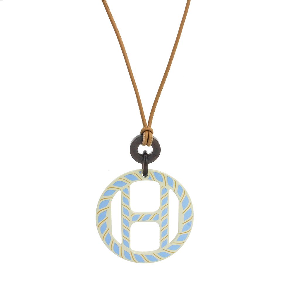 エルメス HERMES ネックレス Hエキップ ノーティック バッファロー 