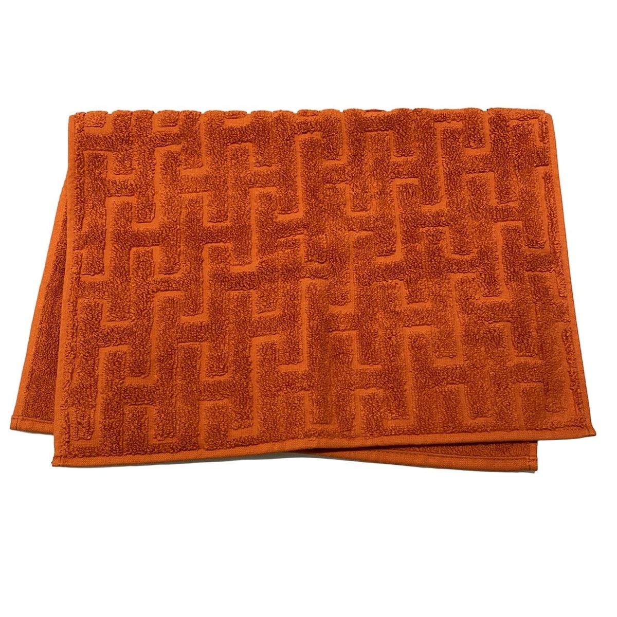 【未使用】HERMES エルメス オレンジ ハンドタオル HERMES(エルメス) 小物美品 - オレンジ フェイスタオル コットン