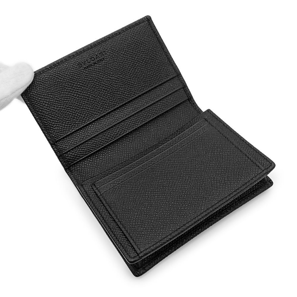 極美品　BVLGARI ブルガリ.マン　ブラック　カードホルダー BVLGARI ブルガリ ビジネスカードホルダー ブルガリブルガリ