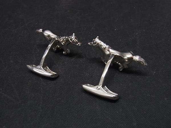 □新品同様□ dunhill ダンヒル SV925 ホース 馬 カフス カフリンクス