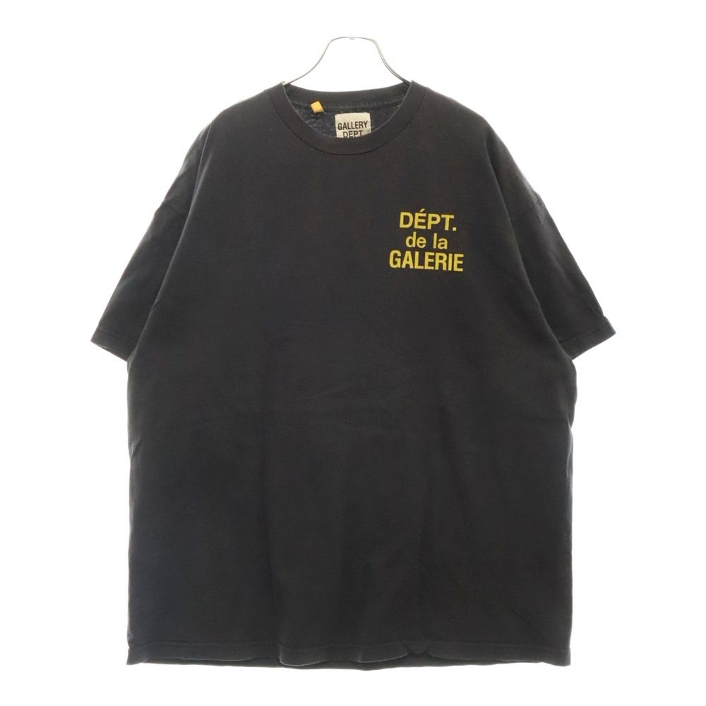 GALLERY DEPT. (ギャラリーデプト) Dept De La Galerie バックロゴプリント 半袖Tシャツ カットソー ブラック