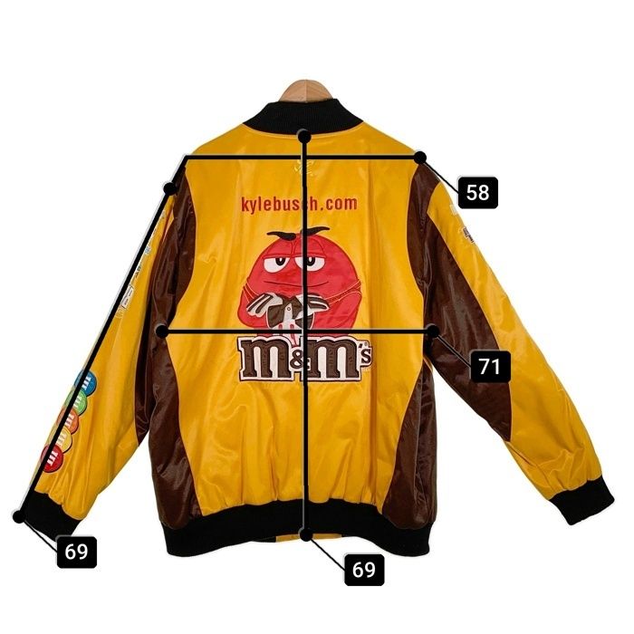 M&M'sレーシングジャケットCHASE AUTHENTICS CHASE AUTHENTICS チェイス オーセンティック m&m's レーシング
