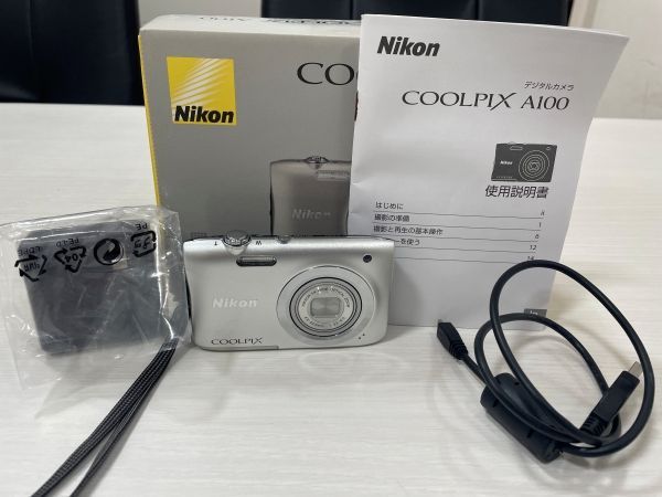 管理番号-P】Nikon ニコン COOLPIX クールピクス A100 シルバー