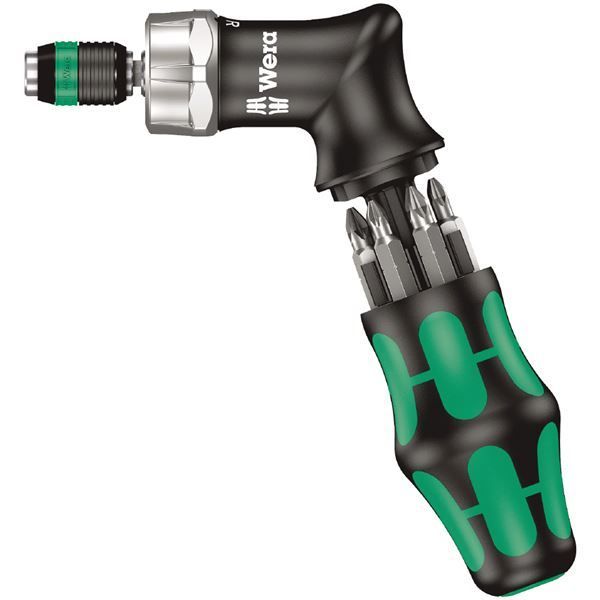WERA ヴェラ 7点組 1|4HEX ビット収納型 ラチェット式 ドライバー ビットセット 051030 工具 ツール DIY 作業工具 道具