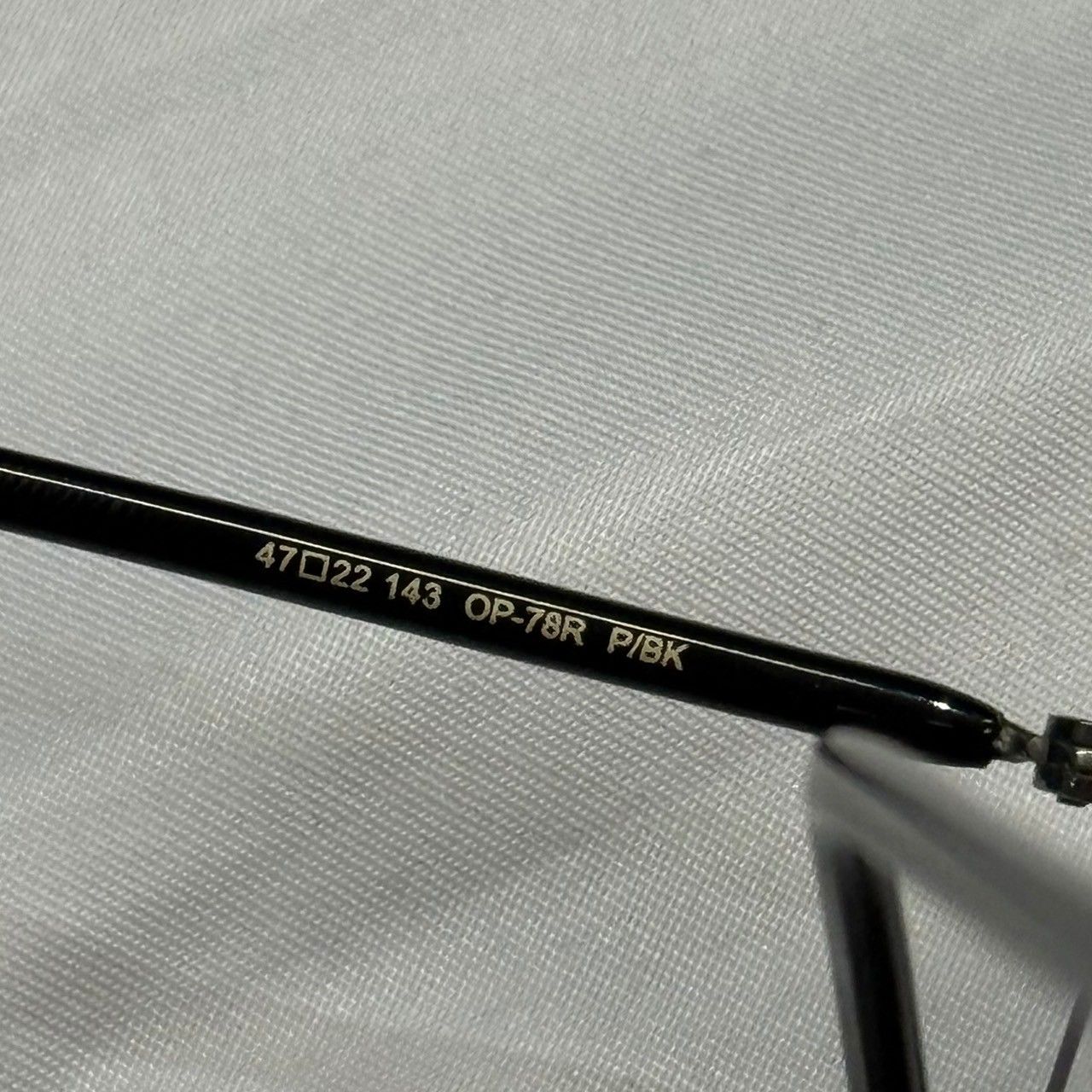 OLIVER PEOPLES オリバーピープルズ OP-78R P/BK 眼鏡 アイウェア 47 