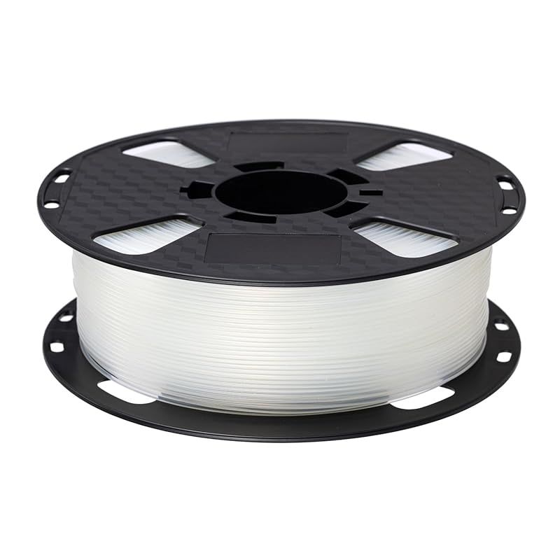 CC3D 72D 高硬度 フレキシブル 透明 TPU フィラメント 1.75mm 1KG 3Dプリンターフィラメント 高靭性 クリア TPUフィラメント FDM 3Dプリント素材 ナイロンフィラメントに匹敵 透明TPUフィラメント。 1