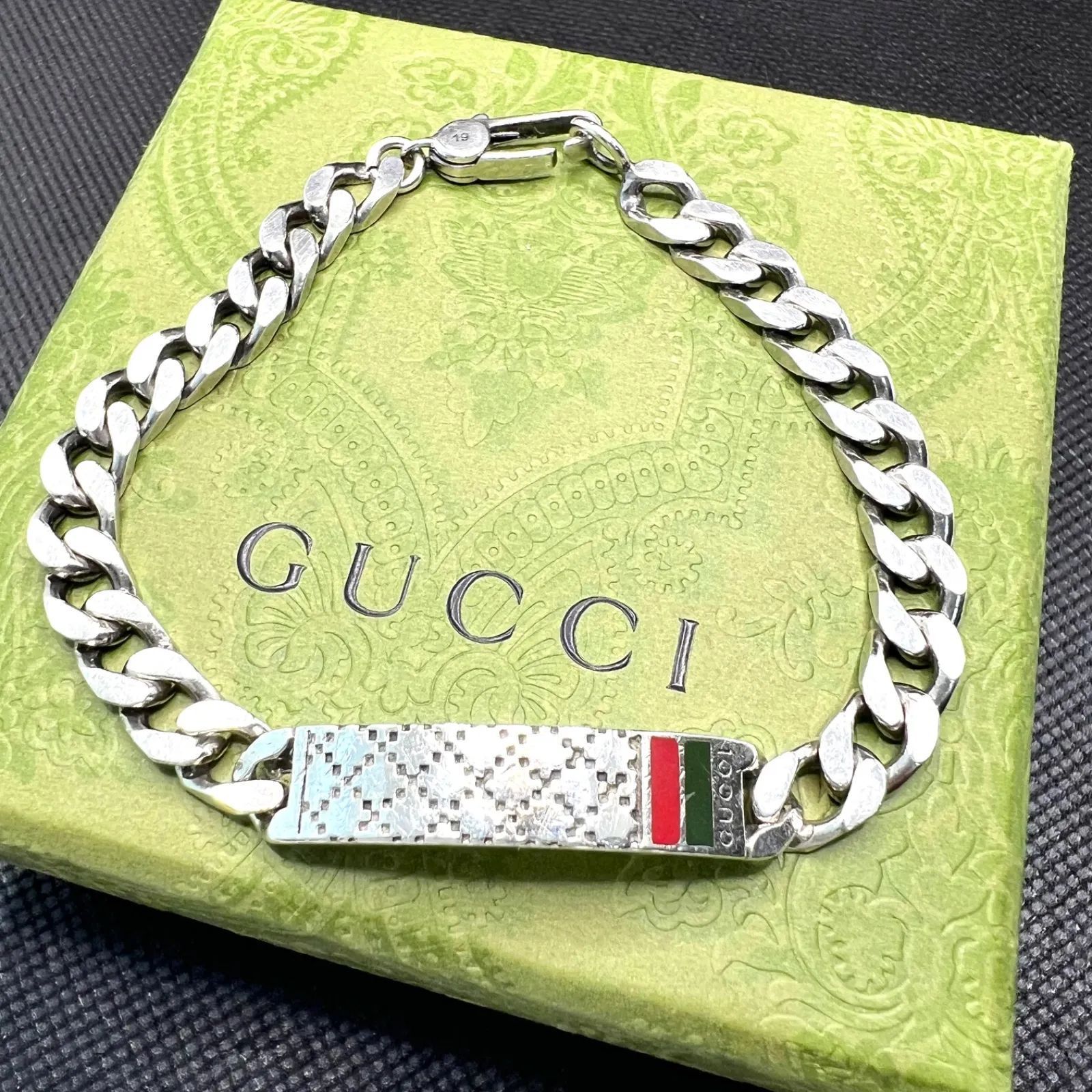 GUCCI グッチ ブレスレット バングル ディアマンティッシマ シルバー 925