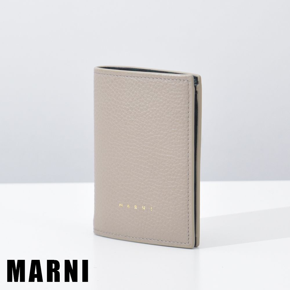 マルニ 財布 二つ折り財布 VANITOSI レディース メンズ ユニセックス ブランド シボレザー 本革 MARNI ２つ折り財布 PFMOQ14 タテ 縦型