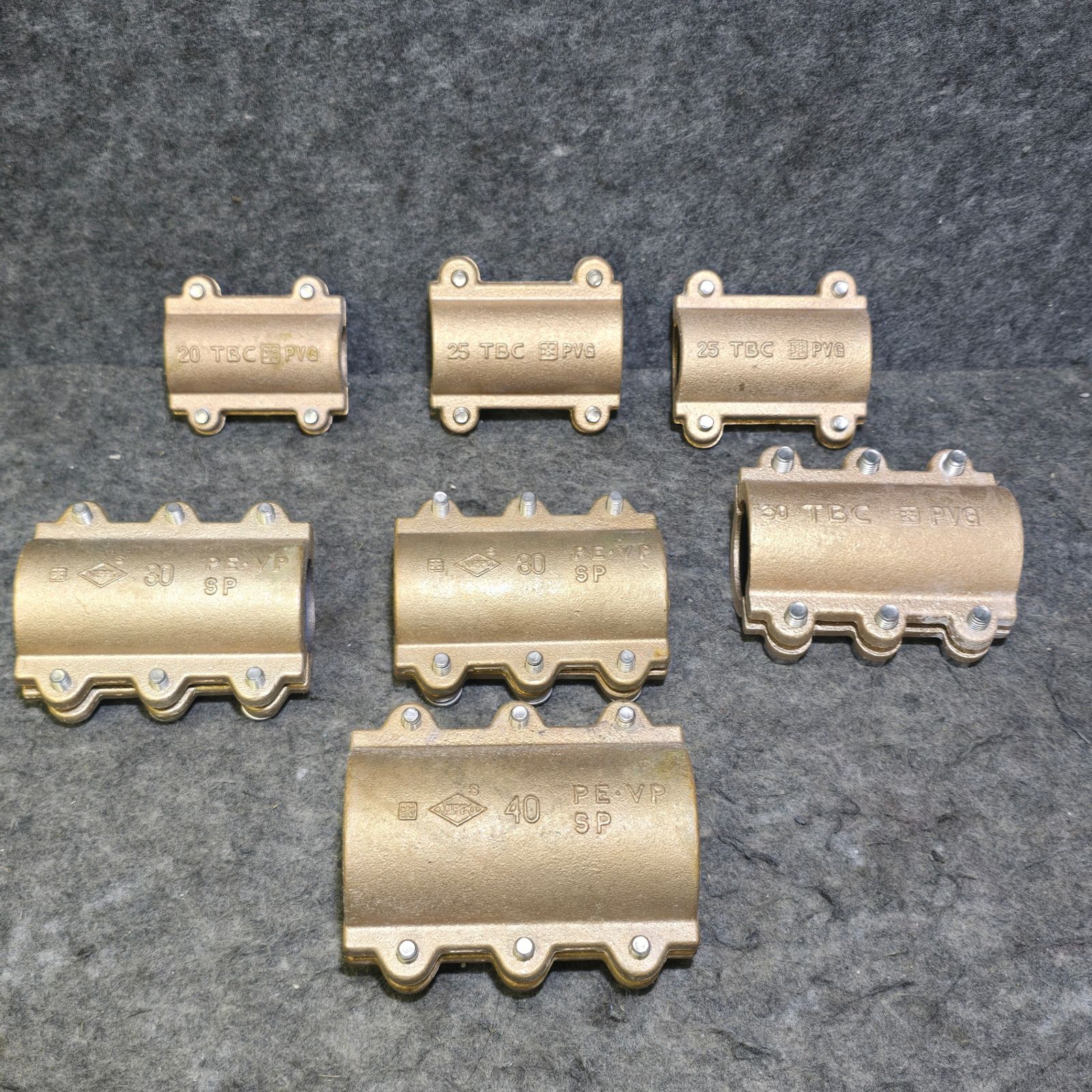 【品】TBC 補修バンド(20、25×2個、30×3個、40) 計7個セット PVG PE VP SP【桶川店】