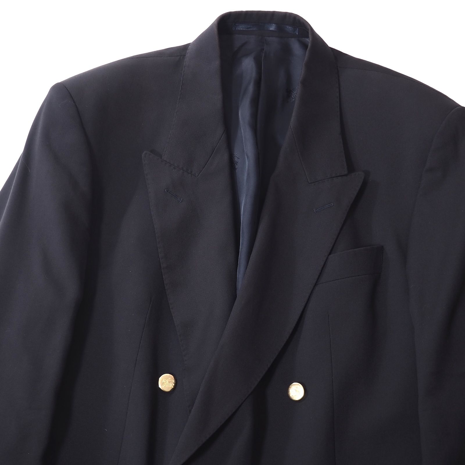 バーバリー Burberrys ウール 金ボタン ダブルブレスト ジャケット