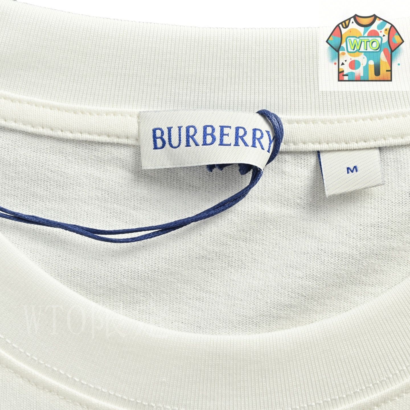 今日WTO】Burberry 25SS クロスステッチ刺繍戦馬 T シャツ-UL77