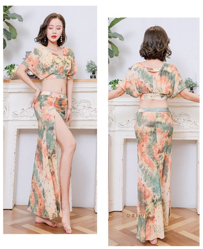 社交ダンス レッスンウェア 花柄セット 社交ダンス レッスンウェア 花柄セット 社交ダンス レッスンウェア 花