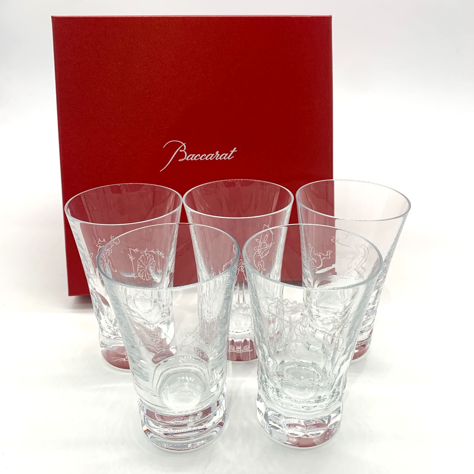 バカラ Baccarat グラス 鳥獣戯画 2客セット Baccarat(バカラ)｜阪急