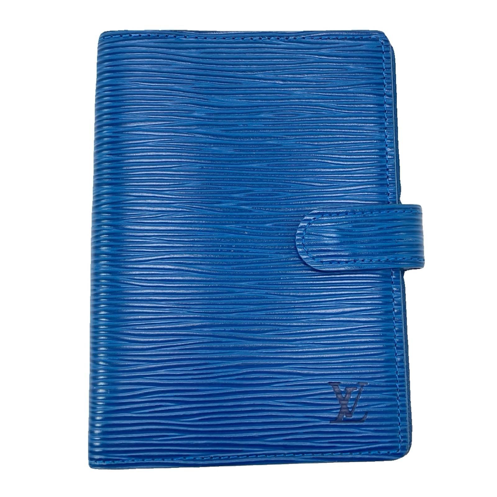 $$ LOUIS VUITTON ルイヴィトン 手帳カバー エピ アジェンダPM R20055 ブルー