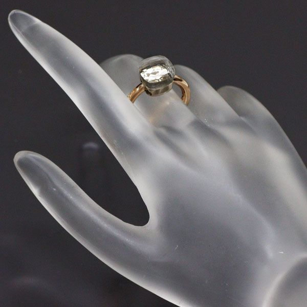 ポメラート K18PG/ K18WG ホワイトトパーズ リング ヌード クラシック  