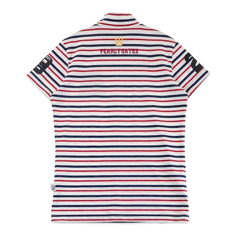 パーリーゲイツ　ゴルフウェア　モックネックシャツ 中古 メンズ パーリーゲイツ PEARLY GATES 半袖シャツ 3(S) 紺